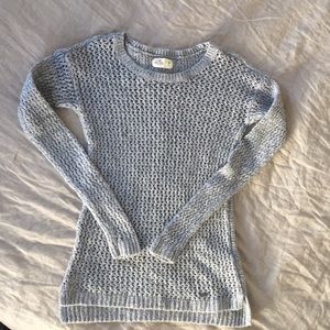 Hollister Gray Open Knit Sweater